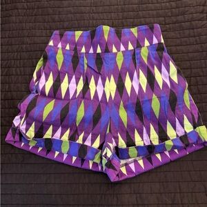 Super rare purple harlequin PUG shorts